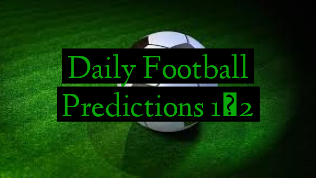 Daily Football Predictions 1×2
