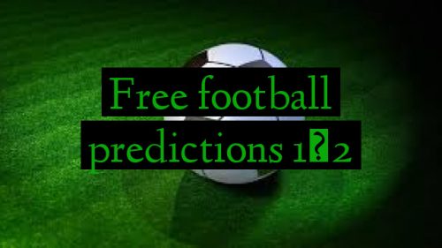 Free football predictions 1×2